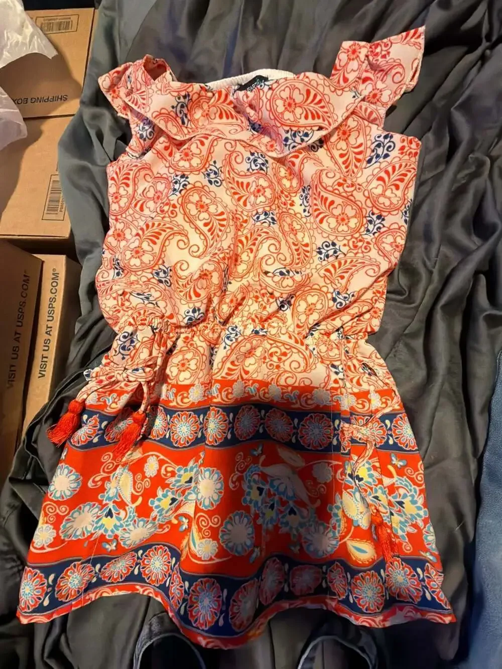 Girls Size 6-7/Small 4Pc Clothing Bundle Cat & Jack Vigoss Old Navy Sequin Heart